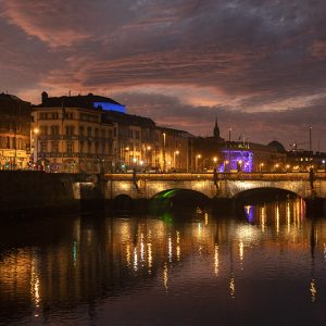 A view towards Grattan Bridge, Capel St, Dublin