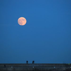 Full Moon over Howth Harbour
