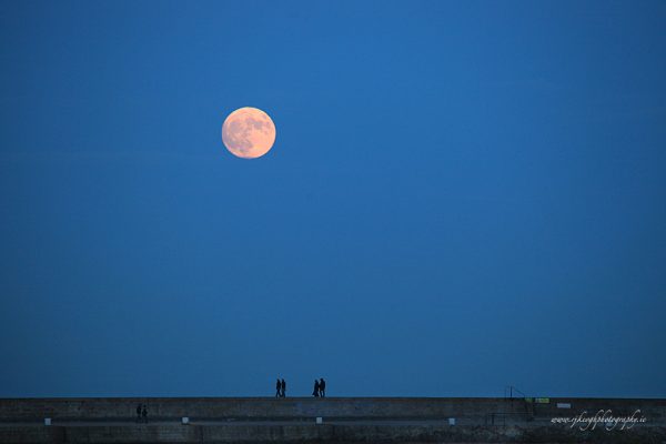 Full Moon over Howth Harbour