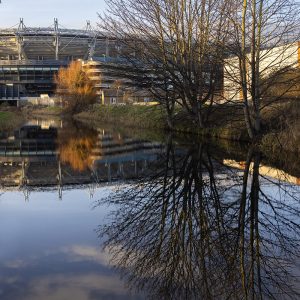 Reflections on the Royal Canal by Croke Park Stadium